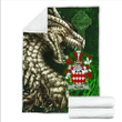 Ireland Premium Blanket - Allyn Family Crest Blanket - Dragon Claddagh Cross A7