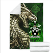 Ireland Premium Blanket - Magee or McGee Family Crest Blanket - Dragon Claddagh Cross A7