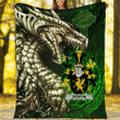 Ireland Premium Blanket - Griffin or O'Griffy Family Crest Blanket - Dragon Claddagh Cross A7