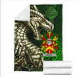 Ireland Premium Blanket - Abbott Family Crest Blanket - Dragon Claddagh Cross A7