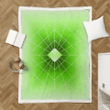 Green Diamond Light - Retro Yet Futuristic Sherpa Fleece Blanket