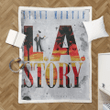 LA Story - Retro Vintage Movie Sherpa Fleece Blanket