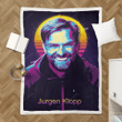 Jurgen Klopp - Retro 80S Sherpa Fleece Blanket