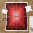 Red Diamond Dark - Retro Yet Futuristic Sherpa Fleece Blanket