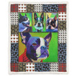CUTE BOSTON TERRIER PETS DOG 3D Quilt Blanket TH0607