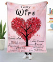 Heart Tree Fallen In Love With You Gift For Wife Fleece Blanket