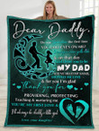 Gift for dad - God choose you to be my dad - Father's day gifts | Colorful | 3D Print Fleece Blanket |30x40 50x60 60x80inch