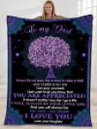 Gift for dad - Mandala tree - Father's day gifts | Colorful | 3D Print Fleece Blanket |30x40 50x60 60x80inch