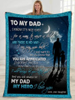 Gift for dad - Thank you so much daddy - Father's day gifts | Colorful | 3D Print Fleece Blanket |30x40 50x60 60x80inch