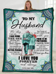 To My Husband - Old Couple Forever And Always - Blanket 131