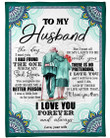To My Husband - Old Couple Forever And Always - Blanket 131