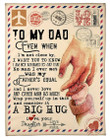 Gift for dad - Mail letter father's equal - Father's day gifts | Colorful | 3D Print Fleece Blanket |30x40 50x60 60x80inch