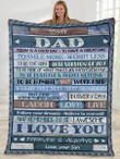 Gift for dad - To my dad today is my good day - Father's day gifts | Colorful | 3D Print Fleece Blanket |30x40 50x60 60x80inch