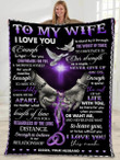 To My Wife - I Love You Enough To Fight For You - Blanket 131