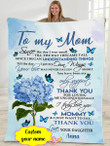 Personalized Mother's day gift - To my mom - Since the day I was small - Daughter gift to mom 131 - Blanket