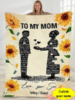 Personalized Mother's day gift - To my mom - You are a part of me - Son gift to mom 131 - Blanket