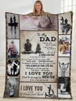 Gift for dad - Fishing time with dad - Father's day gifts | Colorful | 3D Print Fleece Blanket |30x40 50x60 60x80inch