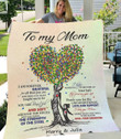 Personalized Mother's day gift - To my mom - I am forever grateful - Daughter gift to mom 131 - Blanket