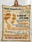 Gift for dad - Walk alongside me daddy - Father's day gifts | Colorful | 3D Print Fleece Blanket |30x40 50x60 60x80inch