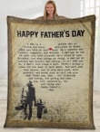Gift for dad - Happy father's day heart shape - Father's day gifts | Colorful | 3D Print Fleece Blanket |30x40 50x60 60x80inch