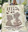 Personalized Mother's day gift - To my mom - My mom my world - Daughter gift to mom 131 - Blanket