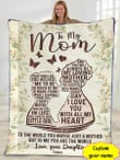 Personalized Mother's day gift - To my mom - My mom my world - Daughter gift to mom 131 - Blanket