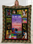 Gift for dad - To my dad black father - Father's day gifts | Colorful | 3D Print Fleece Blanket |30x40 50x60 60x80inch