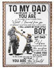 Gift for dad - Motorcycle dad I love you with all my heart - Father's day gifts | Colorful | 3D Print Fleece Blanket |30x40 50x60 60x80inch