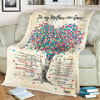 Personalized Mother's day gift - To my mother-in-law I am his lucky wife 131 - Blanket