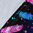 Feather Colorful Boho Design Print Blanket