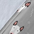 Bull Terrier Head Print Pattern Blanket