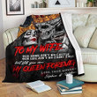 3D Skull Lover Blanket - Valentine edition - To my wife - TD1140