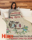 To my granddaughter always remember that Grammy loves you fleece blanket-MTS301 EDIT