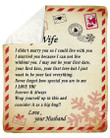 To My Wife How Special You Are To Me Fleece Blanket Sherpa Blanket