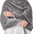 Grey Comfort Plush Sherpa Electric Heating Blanket 50x60 Inches