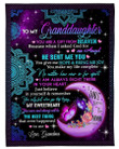 You Were And Will Be The Best Thing Grandma To Granddaughter Fleece Blanket Fleece Blanket
