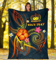 Polynesian Hawaii Personalized Name 3D Blanket