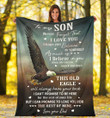 To my son Never forget that I love you I hope you believe in yourself fleece blanket gift ideas from Dad