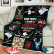 Hunting Dad Soft Fleece Throw Blanket blanket gift ideas for dad-MTS164