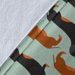 Dachshund Cute Print Pattern Blanket