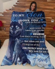 To my son Never forget that I love you life is filled with hard times and good times fleece blanket gift ideas from Dad