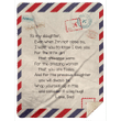 Viticstore™ Airmail From Dad To Daughter - ultra-soft fleece blanket gifts for daughter airmail letter blanket fleece blanket gift ideas unique gifts