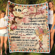 Viticstore™ Sweet Meaningful blanket from Mom to Daughter - fleece blanket gift for daughter blanket gift ideas unique gifts airmail letter blanket