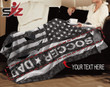 Father's Day Gift Custom Blankets Soccer Dad #121019V