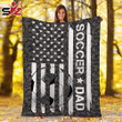 Father's Day Gift Custom Blankets Soccer Dad #121019V