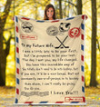 A letter to your love one Custom Hockey Blanket