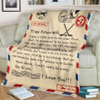 A letter to your love one Custom Hockey Blanket