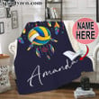 Custom Blanket Volleyball Dream Catcher with name #080120v