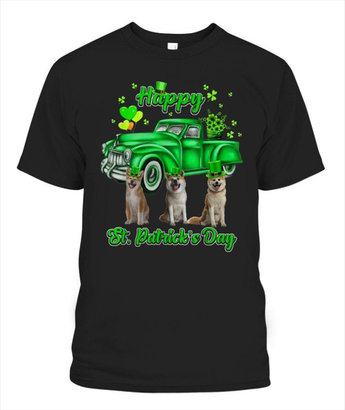 Akita Dog Happy Saint Patricks day Unisex T Shirt | Adult |G1035