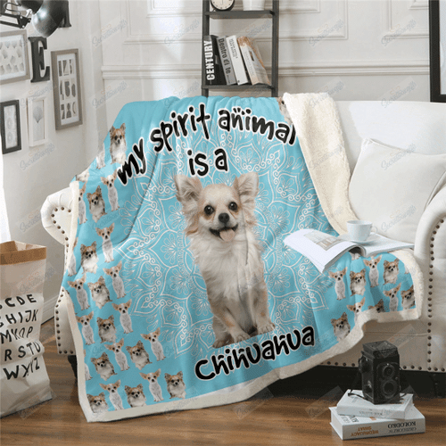Chihuahua Is My Spirit Animal Yq2201348Cl Fleece Blanket